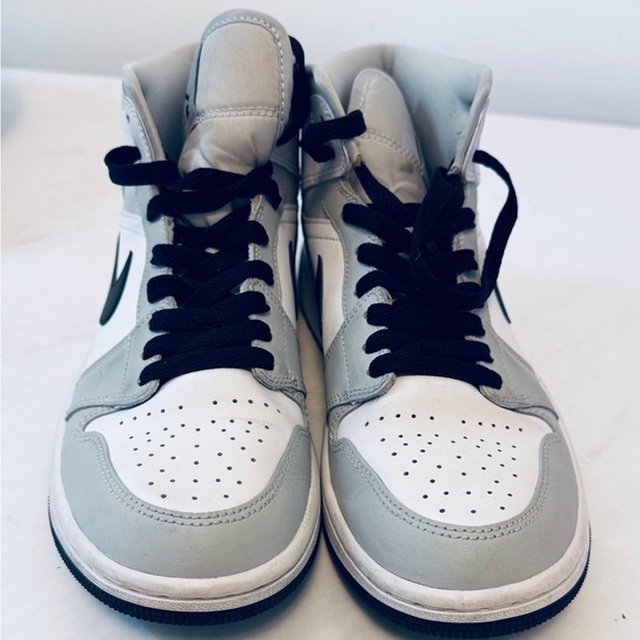 Nike Air Jordan Gray and White High-Tops - Picture 9 of 12